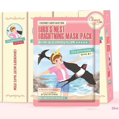ChooNee Bird_s Nest Brightening Mask Pack